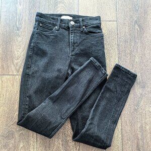 Sandro Paris Black High Rise Skinny Jeans - Size 36 (Fits 24/25)